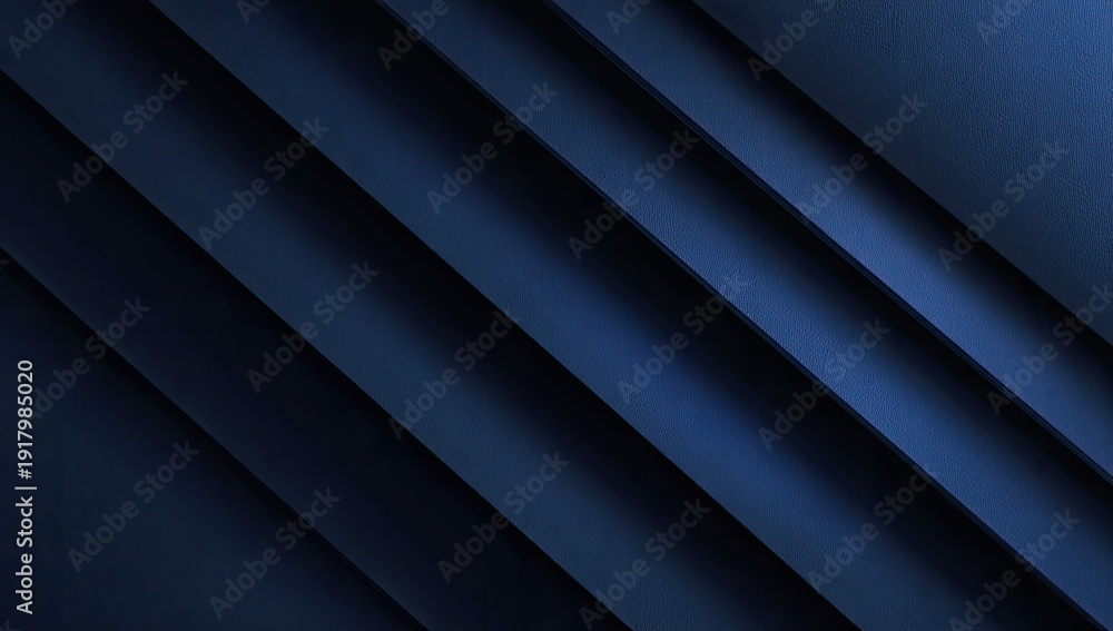 Obraz premium Diagonal blue layers in a shadowed design