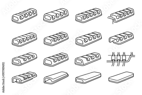 Parallel outline tabs holding lines icon workspace precise functional icons vector clip