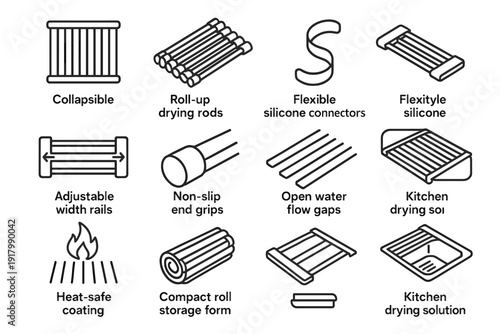 Vector sink icon form end flow flexible outline drainer clean aesthetic foldable