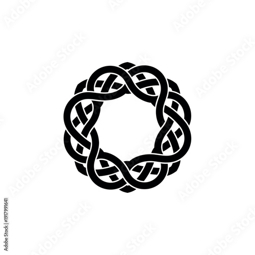 Intricate Celtic Knotwork Circle Design.