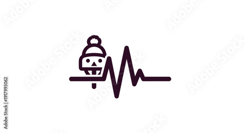 Professional Vector Icon of a Robust Winter Heath Symbol with Bold Outlines and Clear Form. transparent.