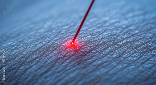 Dermatologist performing laser skin resurfacing for dermatological treatment.