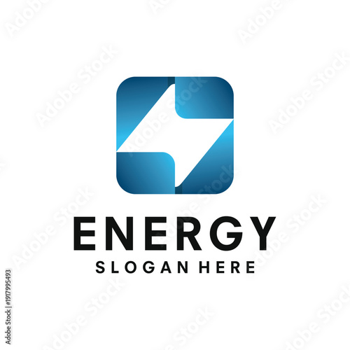 Flash or power symbol Logo Design template illustration vector