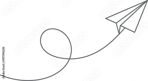 Stunning paper airplane soaring through air with dynamic motion