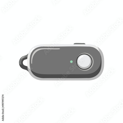 Modern portable voice recorder device with a sleek design for audio capturing