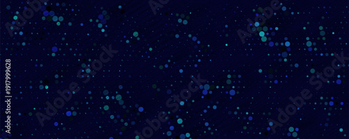 Abstract Blue Digital Technology Background with Light Particles and Motion Lines