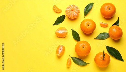 easter eggs on yellow background