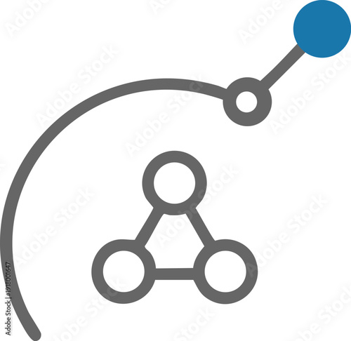 Agile Coaching Arc with Team Collaboration Network and Uplift Indicator Icon