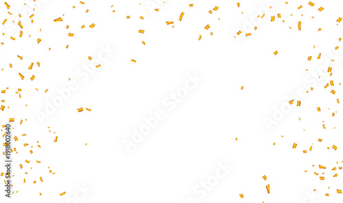yellow confetti falling transparent background gala ceremony celebration party birthday wedding christmas vector