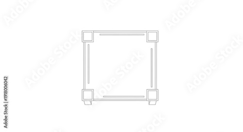 Modern minimalist furniture design with clean lines and simple aesthetic