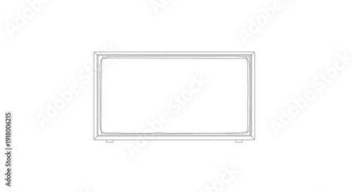 Modern minimalist TV with sleek design and clean lines