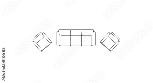 Modern sectional sofa in sleek living room setting