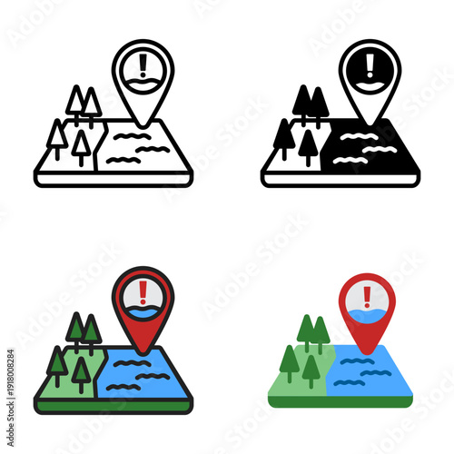 Flood Risk Map is identifying areas vulnerable to flooding using geographic analysis.
