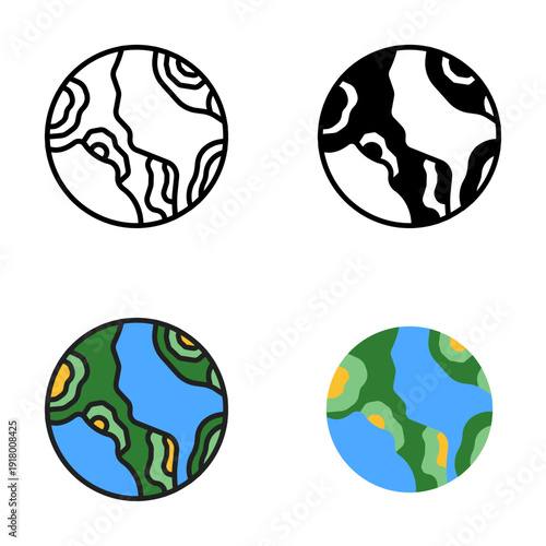 Topographic Map is a detailed map showing terrain elevation and landscape features.