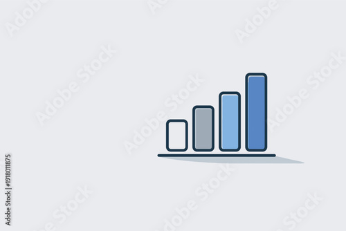 Modern Rectangular Bars Art. Barch art objectb adge shown in astr aight fr ont viewemph asiz ing cle anrect angul arb ars andeven