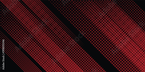 Halftone dots red and blue color pattern gradient grunge texture background. Dot pop art comic sport style vector illustration. modern background eps10