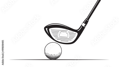 Close-up of golf club striking a golf ball on the green for a dynamic sports moment.