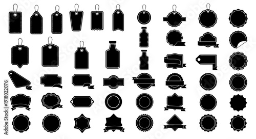 Industrial tools and machinery black icon collection. Includes gear, cog,and lever symbols. Created in solid style with black and white palette isolated on White Background