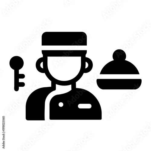 Concierge service Solid icon
