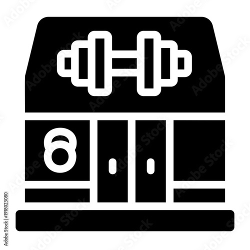 Fitness center Solid icon