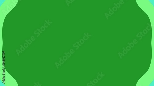 Vibrant green gradient background with soothing light green and blue accents