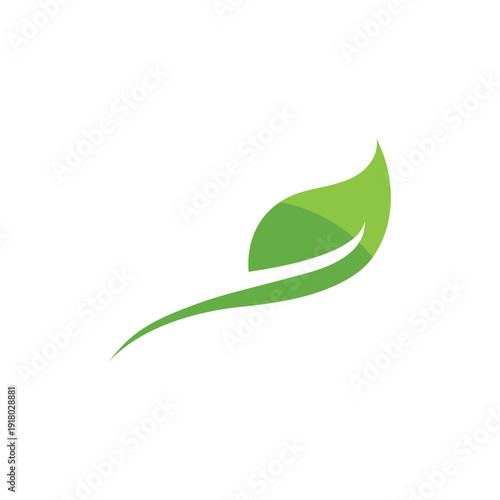 Logos of green Tree leaf ecology