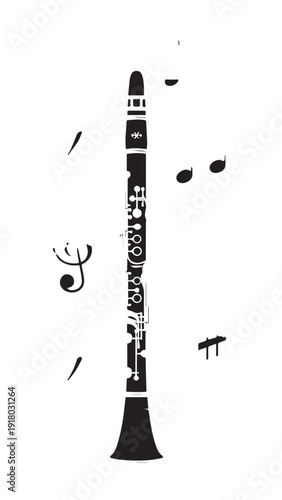 Monochrome minimalist rocket silhouette in a launch design, space and aerospace themed artwork.