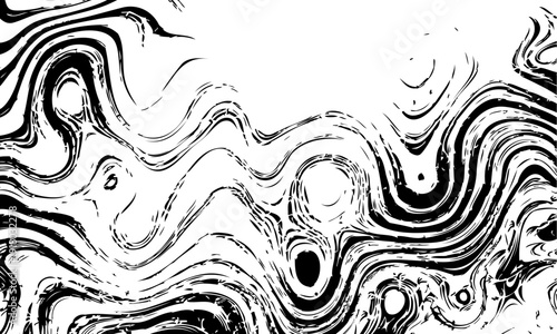 Wavy, billowy, flowing lines abstract pattern. Waving lines texture with a grunge effect on transparent overlay background. Vector illustration. EPS10.