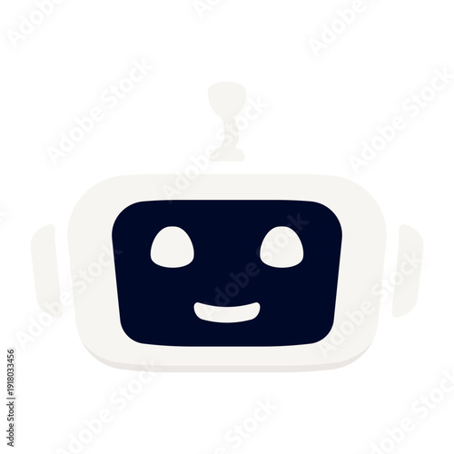 AI robot face icon