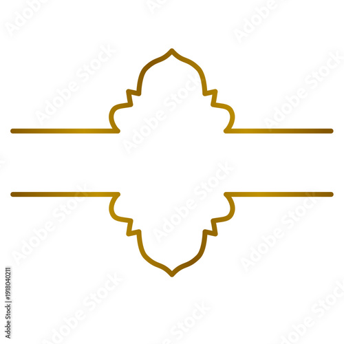 Islamic Gold Text Frame