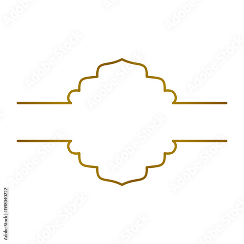 Islamic Gold Text Frame