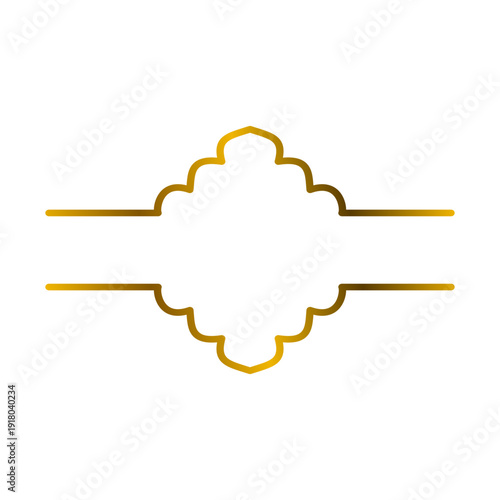 Islamic Gold Text Frame
