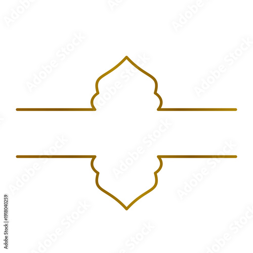 Islamic Gold Text Frame
