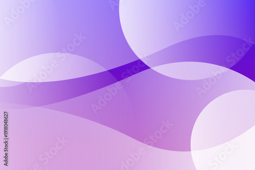紫のグラデーションと曲線が重なる抽象的な背景デザイン素材