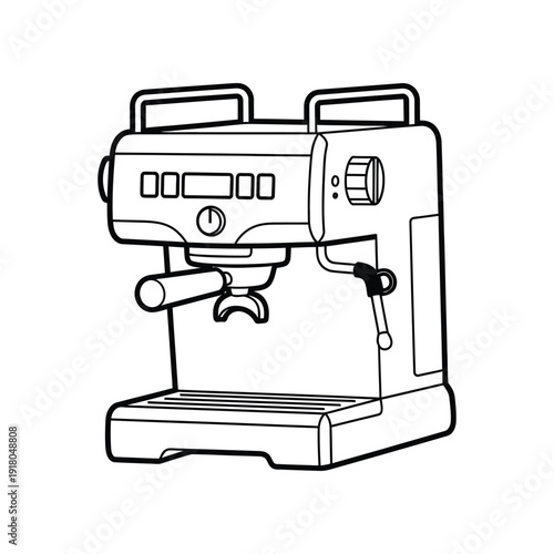 A sleek automatic coffee machine with a modern design and digital controls