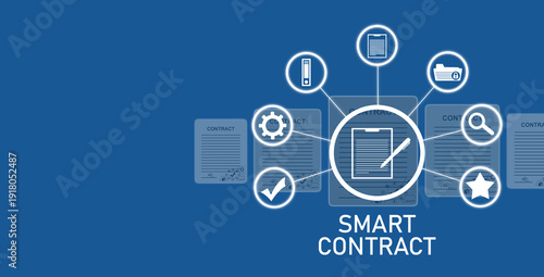 Smart Contract concept. Business. Technology