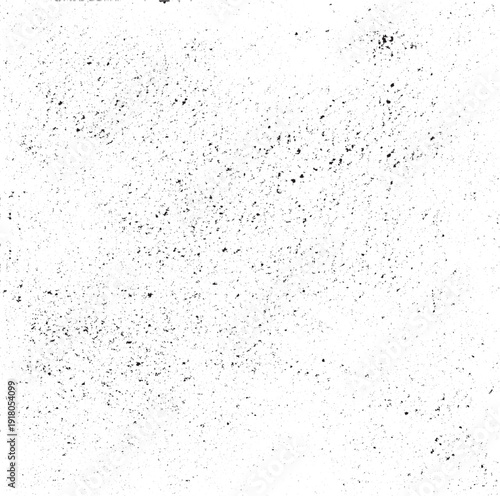 Abstract vector noise. Small particles of debris and dust. Distressed uneven background. Grunge texture overlay with fine grains isolated on white background. Vector illustration. EPS10.