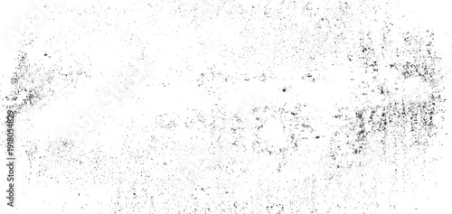 Abstract vector noise. Small particles of debris and dust. Distressed uneven background. Grunge texture overlay with fine grains isolated on white background. Vector illustration. EPS10.