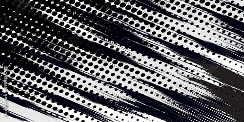 Abstract halftone wave dots background. Futuristic twisted grunge pattern, dots, circles. Vector modern optical pop art texture for posters, business cards and etc