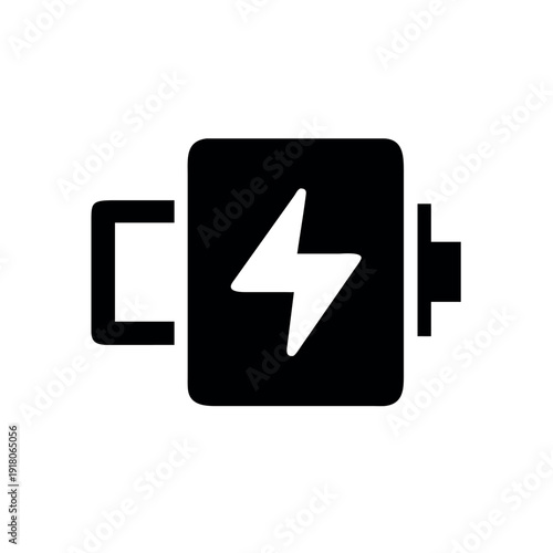 Free Download Battery charging symbol with lightning bolt showing power energy concept Vector illustration - GFXLoad