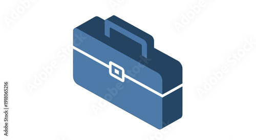 Blue Doctor Medical Bag Illustration.