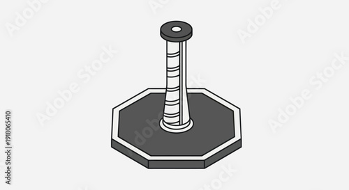 Black and White Illustration of Bolt.