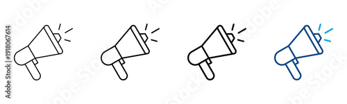 Marketing Icon Different Style Outline Collection Set Vector Illustration