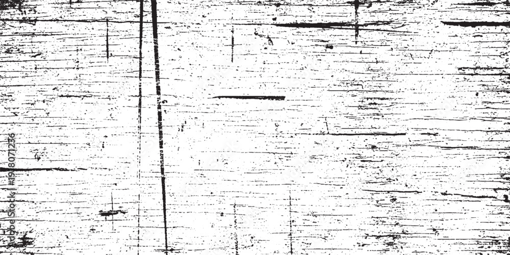 Obraz premium Abstract texture of weathered wood grain with visible scratches and lines.