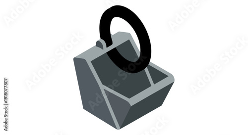 Rubber Tire on Metal Rim Holder.