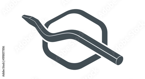 Flexible black rubber hose pipe tubing.