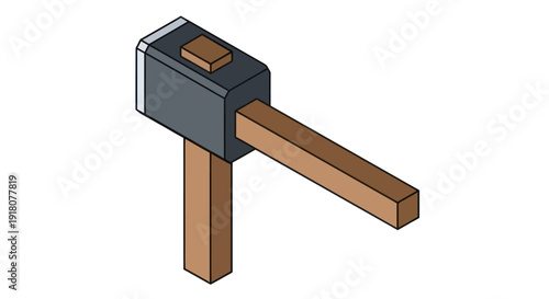 3D Render of Mechanical Joint or Coupling.
