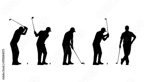 golf silhouettes
