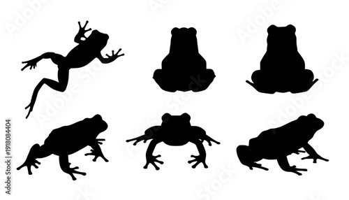frog silhouettes
