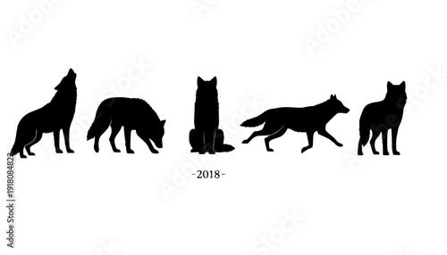 wolf silhouettes 2018

